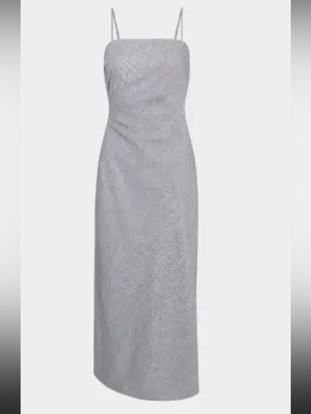New Vince Light Gray Spaghetti-Strap Midi Dress size 10 - Picture 8 of 16